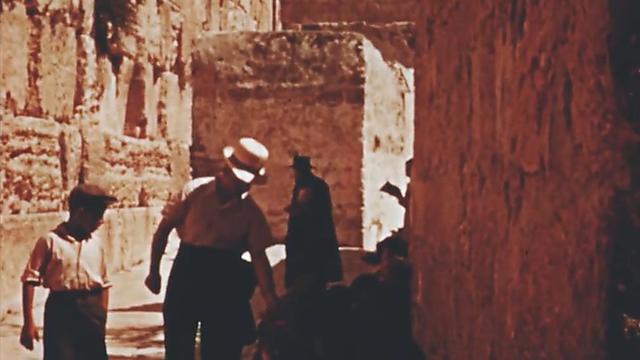  The Western Wall, long before today's plaza even existed 