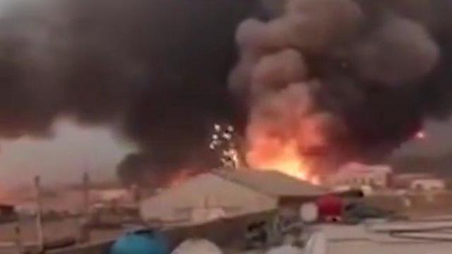 После атаки по складу оружия в Багдаде