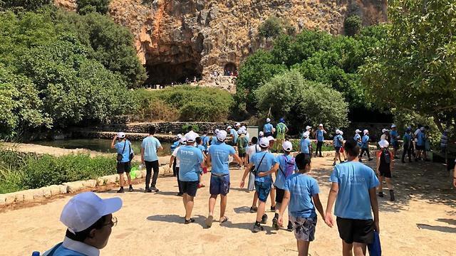 В заповеднике Баньяс на севере Израиля. Фото: пресс-служба Управления заповедников и национальных парков