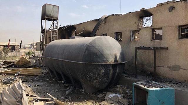 Атакованный в Ираке склад оружия