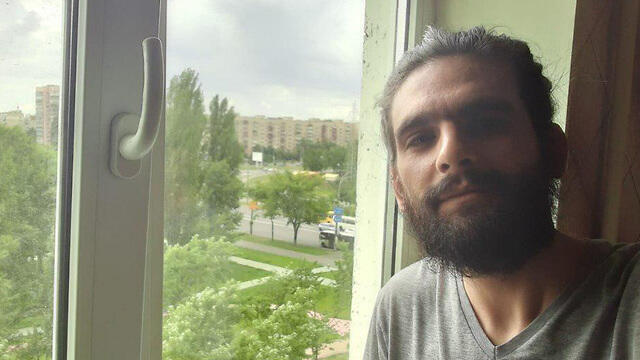 Амос Дов Сильвер в Киеве. Фото, опубликованное на его странице в Facebook (מתוך הפייסבוק של עמוס סילבר) Амос Дов Сильвер в Киеве. Фото, опубликованное на его странице в Facebook