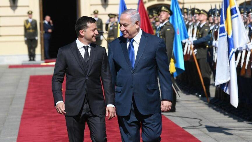 Владимир Зеленский и Биньямин Нетаниягу., август 2019 года 