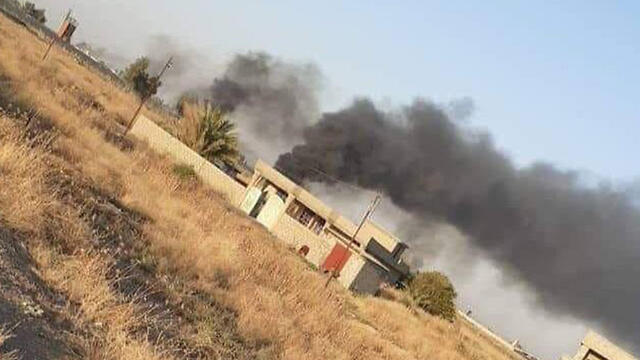 The scene of the alleged Israeli strike in Iraq