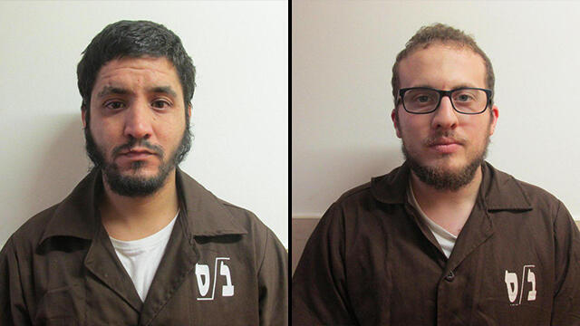 Suspected Islamic State ideologues Amin Yassin, left, and Ali Armush, right (צילום: תקשורת שב״כ) Suspected Islamic State ideologues Amin Yassin, left, and Ali Armush, right
