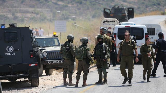 The scene of the terror attack that killed Rina Shnerb 