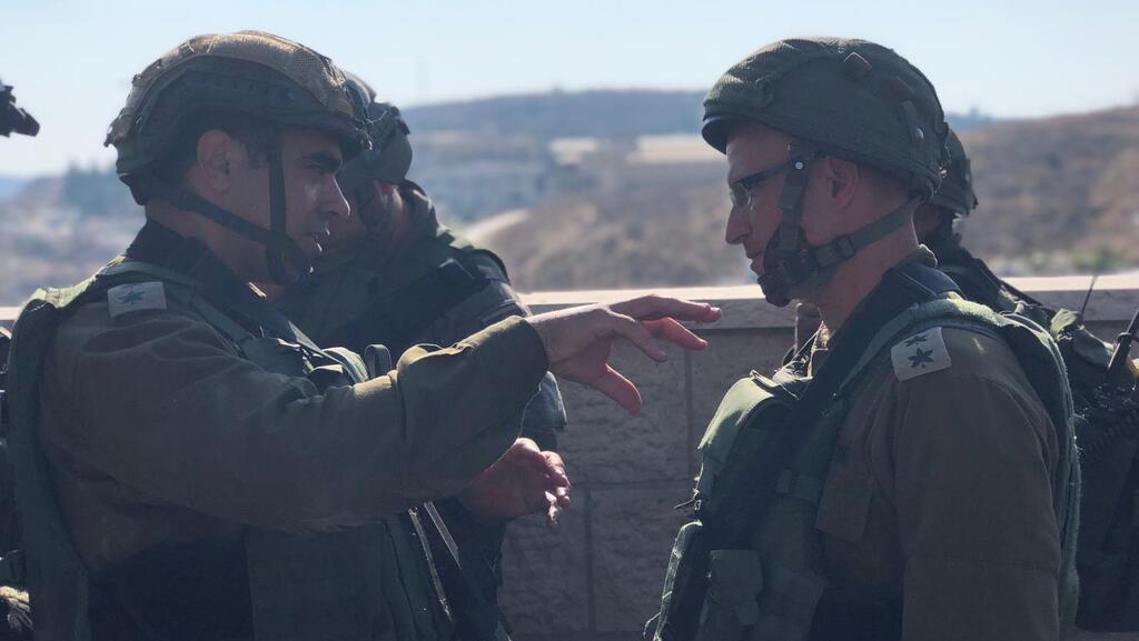 הערכת המצב המשותפת של מפקד חטיבת "אפרים" יפתח נורקין ומפקד חטיבת "בנימין" שרון אסמן