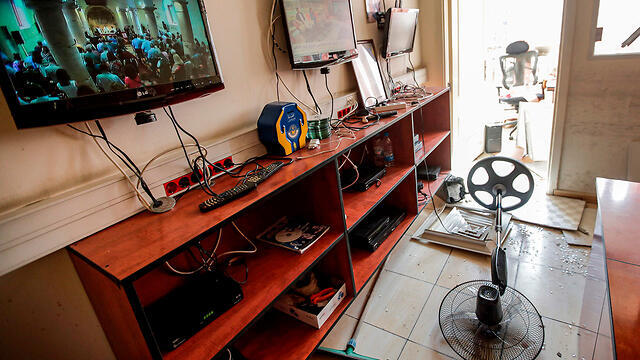 Ущерб от падения беспилотников в Южном Бейруте. Фото: AFP