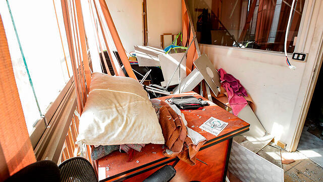 Ущерб от падения беспилотников в Южном Бейруте. Фото: AFP