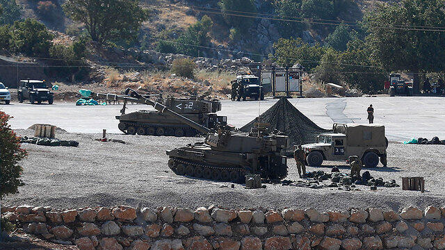 IDF troops on the Golan Heights border with Syria