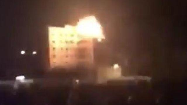 Iron Dome Shrapnel falls after a successful interception above Sderotnullnull Iron Dome Shrapnel falls after a successful interception above Sderot