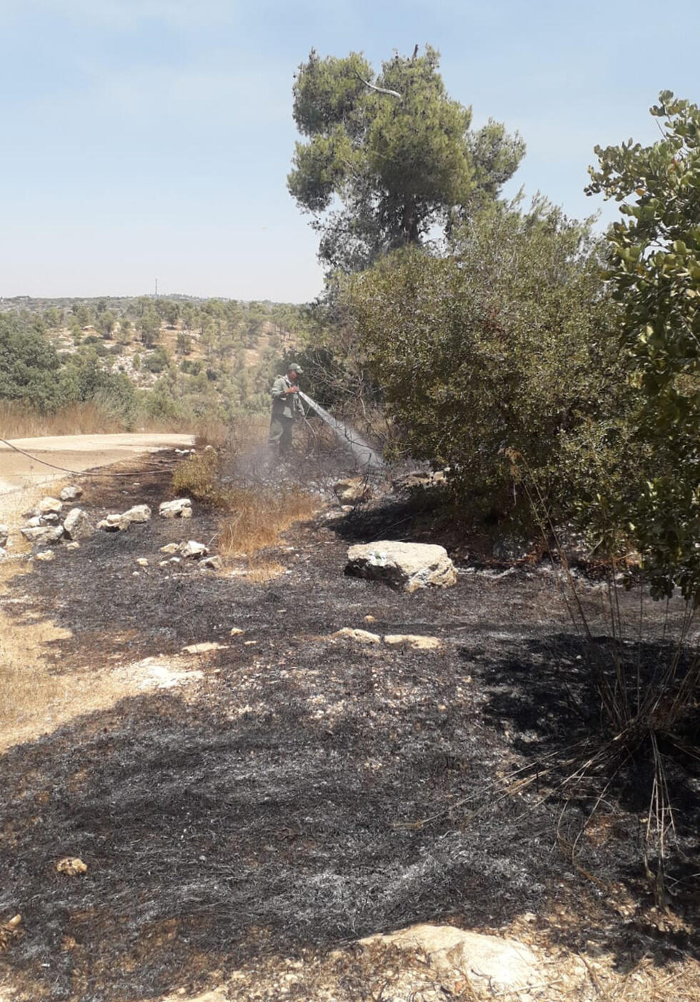 Fire near Moshav Mata