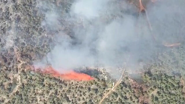 Fire rages near Moshav Mata