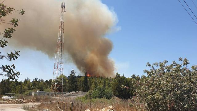 Fire near Moshav Mata