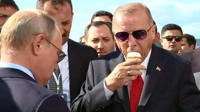 Turkish President Tayyip Erdogan with Russian President Putin (צילום: רויטרס) Turkish President Tayyip Erdogan with Russian President Putin