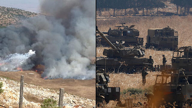 На северной границе Израиля 1 сентября. Фото: EPA