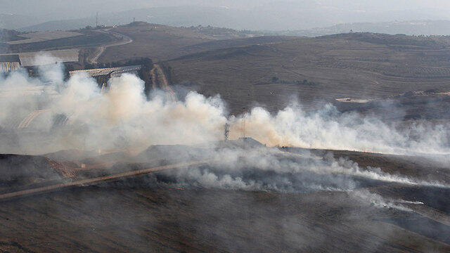 Smoke from IDF shellings in Lebanon (Photo:Reuters)