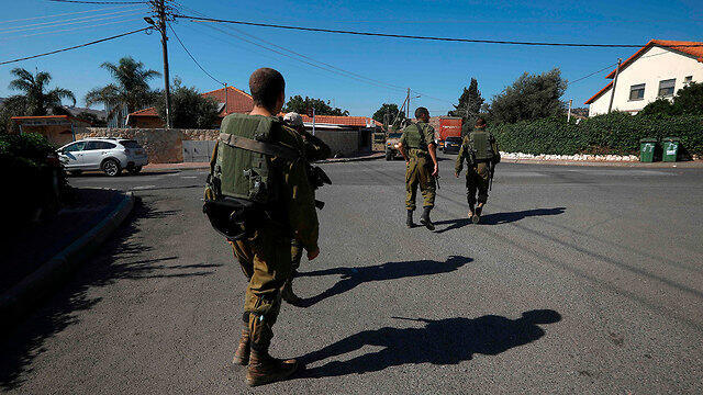 IDF troops at Moshav Avivim
