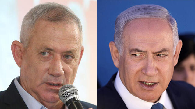 Ганц, Нетаниягу. Фото: Моти Кимхи, AFP
