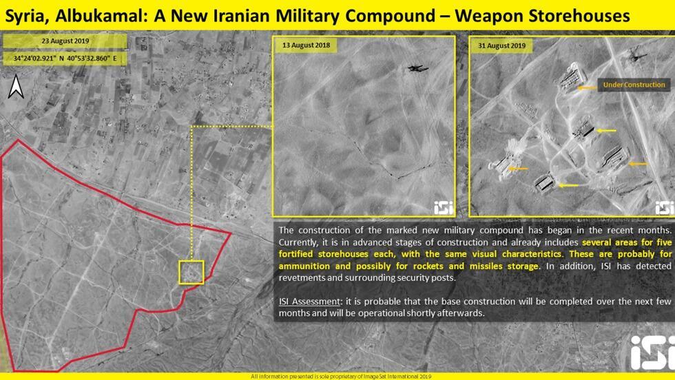 Satellite images of new Iranian base in Syria