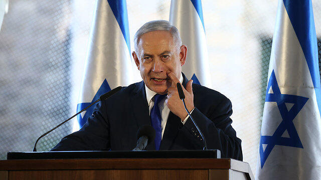 Нетаниягу на церемонии Хевроне. Фото: Охад Цвайгенберг