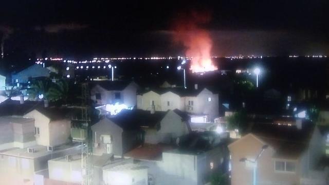 Rocket fire on Sderot from Gaza on Friday night