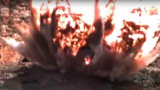  Bomb dropped from a B-2 stealth bomber during a 2019 military exercise 