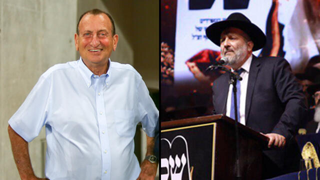 Мэр Тель-Авива Рон Хульдаи. Председатель ШАС Арье Дери. Фото: Таль Шахар, Реувен Шварц (צילום ראובן שוורץ וטל שחר) Мэр Тель-Авива Рон Хульдаи. Председатель ШАС Арье Дери. Фото: Таль Шахар, Реувен Шварц