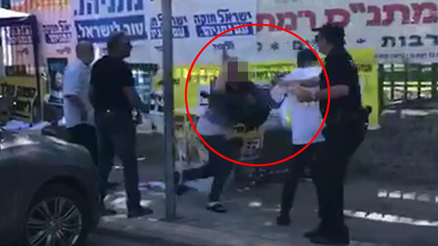Драка на избирательном участке в Рамат-Гане