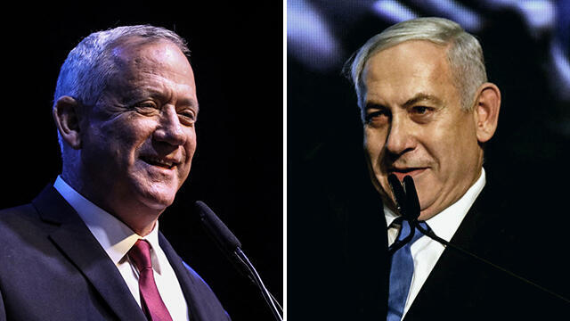 Blue and White leader Benny Gantz (left) and Likud leader Prime Minister Benjamin Netanyahu (Photo: MCT) (צילום: MCT) Blue and White leader Benny Gantz (left) and Likud leader Prime Minister Benjamin Netanyahu (Photo: MCT)