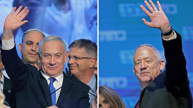 PM Benjamin Netanyahu and Benny Gantz in the September 2019 elections