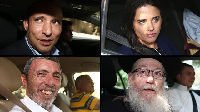 Главы правых партий. Фото: Охад Цвайгенберг