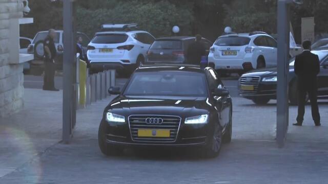 Прибытие кандидатов в резиденцию Ривлина. Фото: Гиль Йоханан