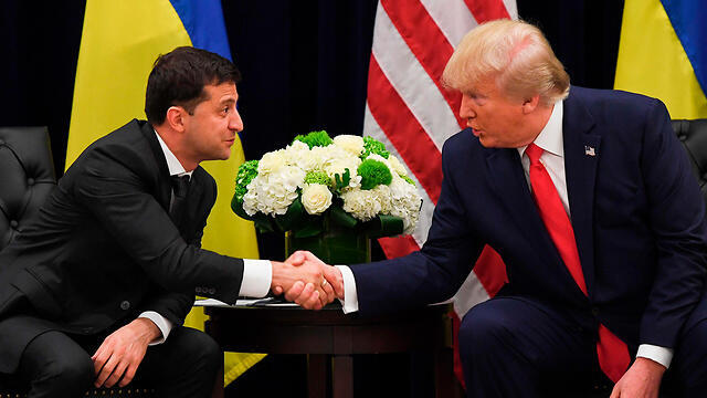 Президент Украины Владимир Зеленский и президент США Дональд Трамп. Фото: AFP (צילום: AFP) Президент Украины Владимир Зеленский и президент США Дональд Трамп. Фото: AFP