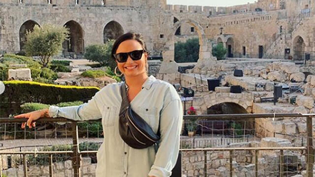 Деми Ловато в Израиле. Фото: Instagram