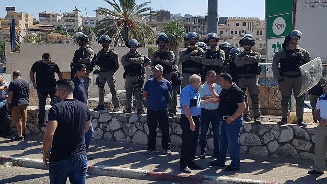  Border Police forces during the protests