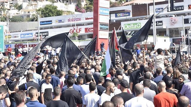  Демонстрация протеста в арабском секторе. Фото: Шарон Цур