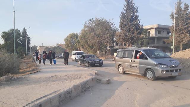 Kurdish citizens evacuating after Turkish bombings 