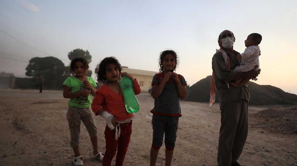 A Kurdish village near Turkish border