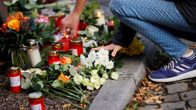 Memorial at the scene of the attack
