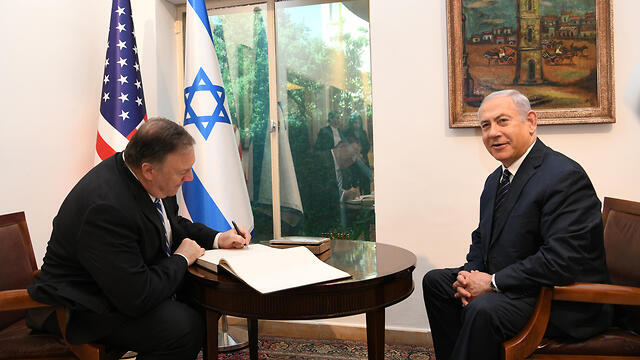 Госсекретарь США Майк Помпео и премьер-министр Израиля Биньямин Нетаниягу. Фото: Амос Бен-Гершом, ЛААМ
