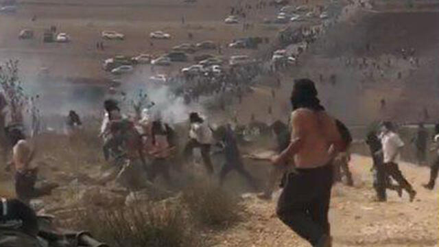Riots in the Yitzhar area last week