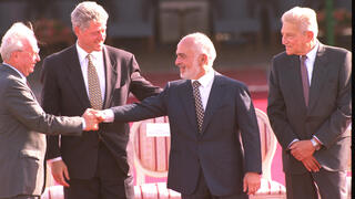  Церемония подписания соглашения между Израилем и Иорданией