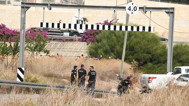 The location where the soldier's body was found (צילום: יאיר שגיא) The location where the soldier's body was found