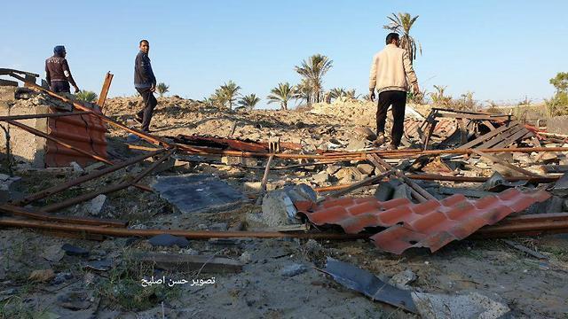 Damage from IDF strike on the Strip