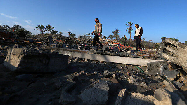 После атаки в Газе. Фото: AFP
