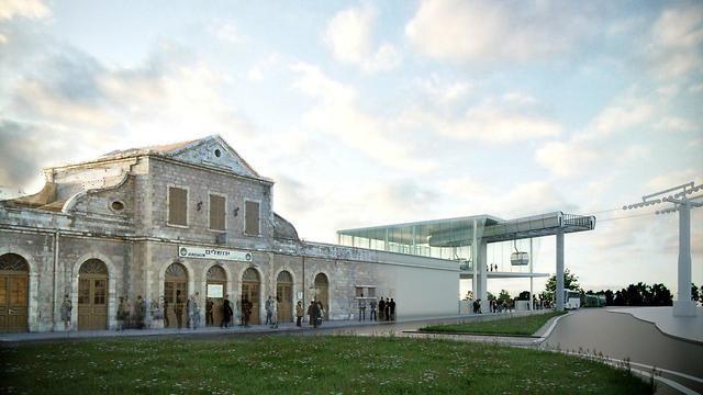 Фуникулер в Старом городе. Компьютерная графика