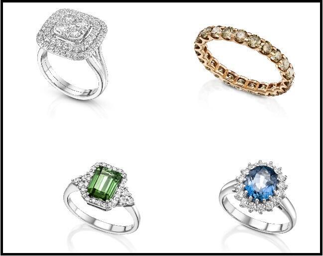 Кольца с бриллиантами и самоцветами от Amberjack (Фото: Amberjack) Кольца с бриллиантами и самоцветами от Amberjack