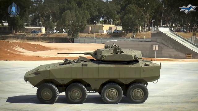 "Эйтан" с новой пушкой. Фото: пресс-служба минобороны