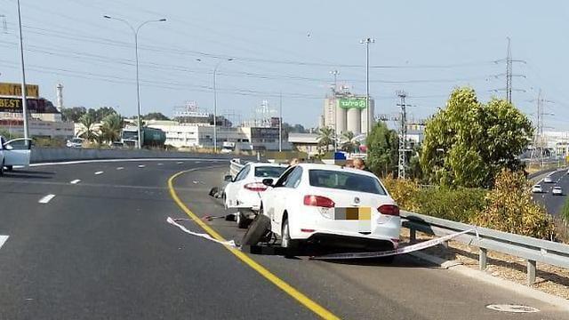 Место аварии. Фото: ЗАКА (צילום: זק"א) Место аварии. Фото: ЗАКА