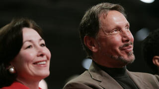 צפרא כץ מנכ"לית אורקל ולארי אליסון ממייסדי החברה